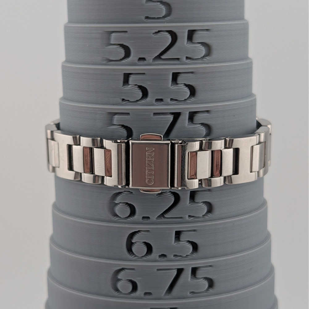 Citizen Eco-Drive Silhouette Sport White Dial Date Watch E011-S091039 Links - Picture 8 of 11